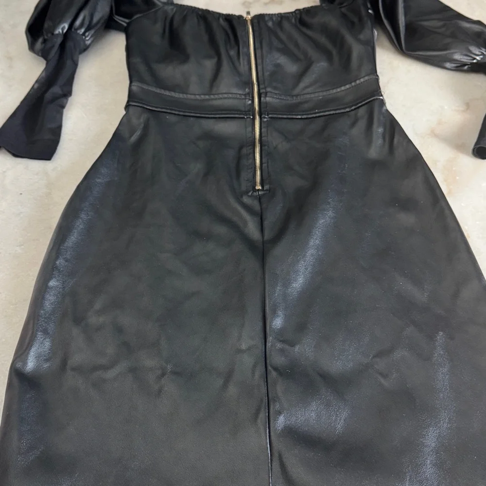 Goth glam pu dress xs small - Picture 5 of 12